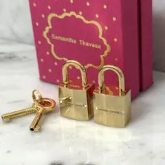 新品 未使用 サマンサタバサ 嘉手納 カデナ ロック 金 チャーム 鍵