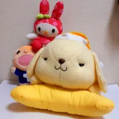 【レトロ・超美品】ポムポムプリン　ぼく、プリン　レトロ　マスコット　超絶レア ポムポムプリン ぬいぐるみ（レトロポーズ） - Meccha Japan