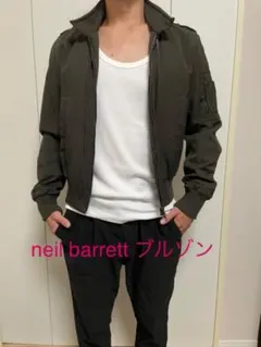 【良品】neil barrett ニールバレット　ジャケット　ブルゾン　カーキのサムネイル