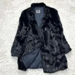 【極美品】 SAGA MINK サガミンク ファーコート 銀タグ ブラック 毛皮