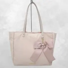 メゾンドフルール リボンチャーム付き 3ルーム トートバッグ
