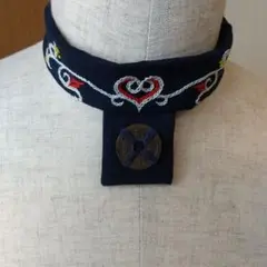 アイヌ刺繍 首飾り レクトゥンペ