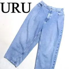 URU COTTON DENIM TUCK PANTS ウル タック デニム 2のサムネイル