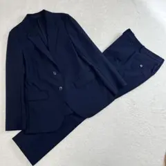 ユニクロ　UNIQLO セットアップ　ジャケット　パンツ　スーツ　感動　ネイビー