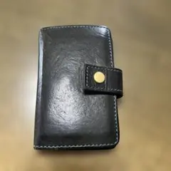 コンパクト財布 レザー素材 濃い緑