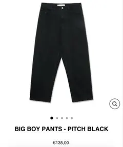 新品 BIG BOY PANTS PITCH BLACK