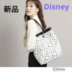 新品 クードシャンス ディズニー 101匹わんちゃん トートバッグ ブラック 白のサムネイル