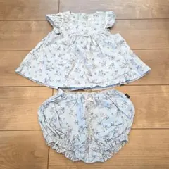 KUMIKYOKU　花柄ドレスとパンツのセット サイズ90のサムネイル