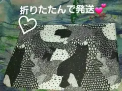 訳有未使用 マーブルシュッド 猫柄 ポーチファスナー部品なし　開閉は可能畳み発送のサムネイル