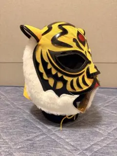 ＹＮ製タグ付)2代目タイガーマスクのプロレスマスク メディコムトイ 二代目「タイガーマスク」のYN製オフィシャルレプリカマスクが