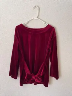 未使用✨レディース⭐︎トップス/長袖ブラウス(ベルベット素材)