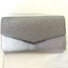 訳アリ 結婚式 バッグ シルバー クラッチ バック 3way 大きめ