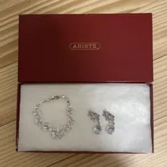 【ウェディング】イヤリング・ブレスレットセット