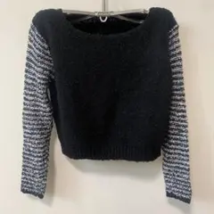 SPIGA 長袖セーター 黒・白