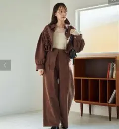 Kastane ピンクブラウン系　デニムセットアップ