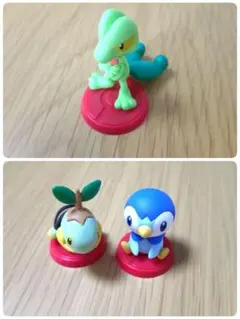 チョコエッグ　ポケットモンスター　旅立ちの3匹 ポッチャマ ナエトル キモリ