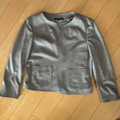 23区 ノーカラージャケット サイズ40 グレーのサムネイル