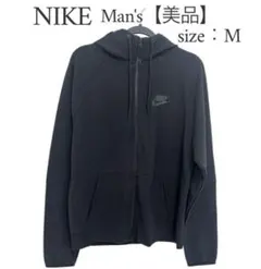 NIKE ナイキ メンズ フルジップパーカー M ブラック 黒 【美品】