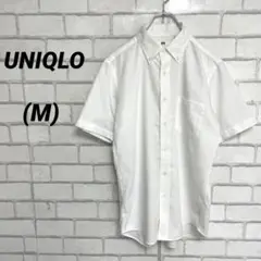 UNIQLO ユニクロ　半袖　ボタンダウンシャツ　春夏服　白　オフィスカジュアル