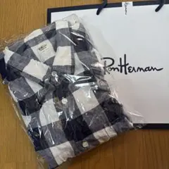 Ron Herman リネンチェックシャツ　メンズMsize