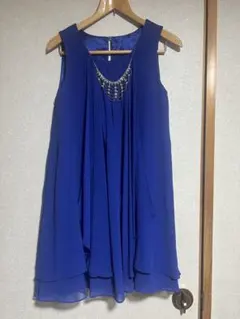 ブルー　ドレス　パーティードレス