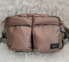 ⭐良品⭐PORTER TANKER シルバーグレイ ウエストバッグ
