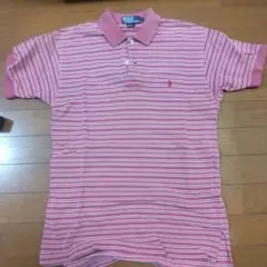 Polo by Ralph Lauren 赤白ストライプ ポロシャツ