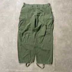90s MILITARY リップストップ ワイド カーゴパンツ オリーブのサムネイル