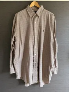 ラルフローレン 長袖 シャツ L チェック 古着