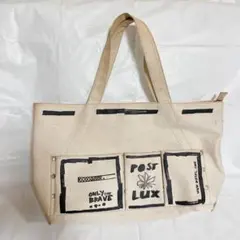 DIESEL ディーゼル　キャンバス　トートバッグ　オフホワイト　プリント