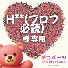 H**（プロフ必読）様　専用ページ