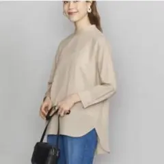 ビューティ＆ユース　バックボタンスリットブラウス　アダムエロペ、シップス、イエナ