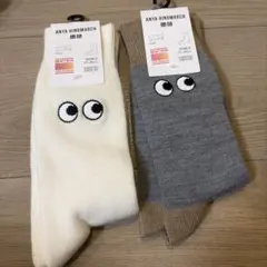 【新品・未使用】ユニクロ × アニヤハインドマーチ ヒートテックソックス