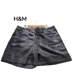 美品 H&M ショートパンツ グレー XL 大きいサイズ ウエストゴム