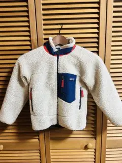 Patagonia フリースジャケット クリーム色 ネイビー
