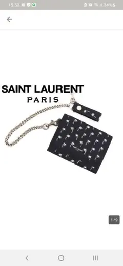 SAINT LAURENT 三つ折り財布 パームツリー チェーン付き 早い者勝ちのサムネイル