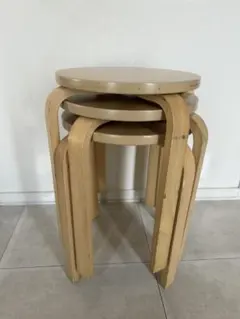 スツール 　丸椅子　３脚セット