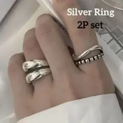 リング silver 925 メキシカン ジュエリー シルバー 男女兼用 2点