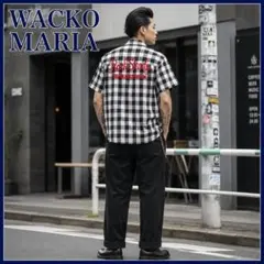 WACKO MARIA ワコマリア チェック 半袖シャツ 刺繍 ロカビリーシャツのサムネイル