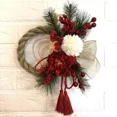 No.107 しめ縄リース　お正月飾り