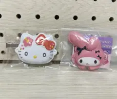 【匿名発送】新品未開封‼️ハローキティ　前髪クリップ　マイメロ　おめんコレクション