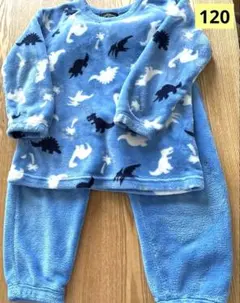 恐竜柄フリースパジャマ 120 上下セット