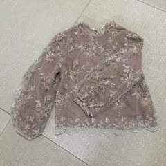 mysty woman＊ピンク 刺繍 長袖ブラウスのサムネイル