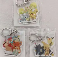 ポケモン アクリルキーホルダー 3点