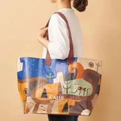 【新品未使用】カルディ⭐︎KALDI⭐︎エコバッグ⭐︎カルディ伝説柄⭐︎ビッグサイズ