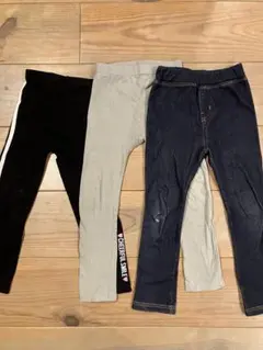 レギンス 3色セット (ブラック、グレー、ネイビー)