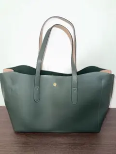 緑色レザートートバッグのサムネイル