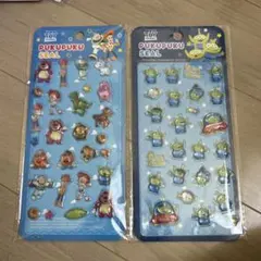 ディズニーピクサー トイストーリー ぷくぷくシール 2種セット