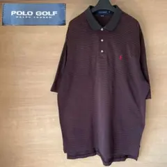 POLO GOLF ラルフ・ローレン ポロシャツ ボーダー ブラック系