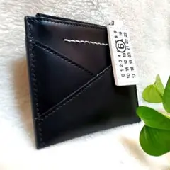 極美品 MM6 Maison Margiela 黒 レザー コインケース